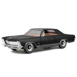 Maisto 1/24 Buick Riviera 1965 - Noire Voiture en m&eacute;tal &agrave; l&rsquo;&eacute;chelle 1/24&egrave;me avec Portes ouvrantes, Noir