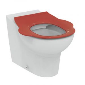 Image de Ideal Standard Porcher Abattant WC Contour 21 Rouge ergonomique