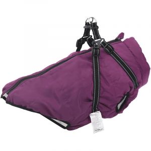 VidaXL Manteau pour chiens avec harnais imperméable réfléchissant L52