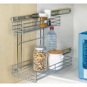 Image de Wenko Etagère sur coulisses avec 2 compartiments