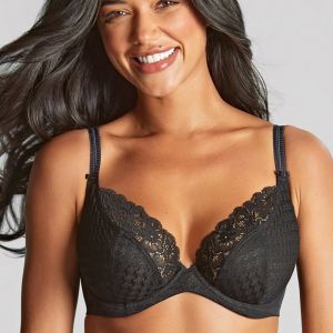 Soutien-gorge plongeant black noir