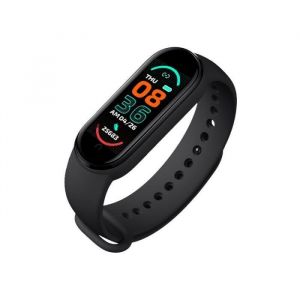 Montre connect&eacute;e M6 Band 6, moniteur d'activit&eacute; physique, de fr&eacute;quence cardiaque, de pression art&eacute;rielle, &eacute;cran coule 01 -WGHY4972