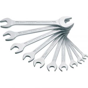 Hazet Lot de 10 cl&eacute;s &agrave; fourche double 6 &agrave; 32 mm