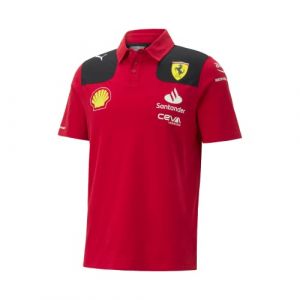 Puma Scuderia Ferrari - Polo de l'&eacute;quipe 2023 - Rouge - Hommes - Taille: XL