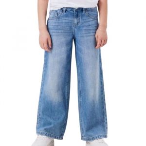 name it NKFROSE Wide Jeans 5529-BE Noos, Jean Large Fille, Medium Blue Denim,