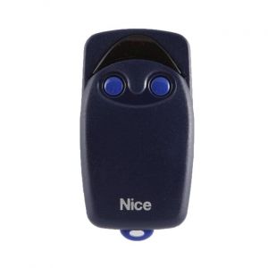 Télécommande Nice FLO2 – Émetteur Portail et Porte de Garage – 2 Canaux, Fréquence 433,92 MHz, Noir/Blanc – Compatible Motorisation Nice