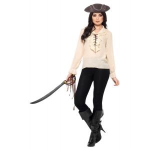 Smiffy's Chemise pirate écrue femme - Couleur Blanc - Taille XL