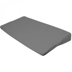 Monsieur Bébé Lot de 2 draps housse 100% coton pour plan incliné - 70 cm de large - Gris