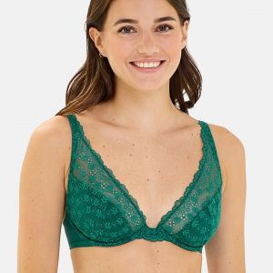 Billet Doux Soutien-gorge Angélique emboitant à armatures - vert sapin