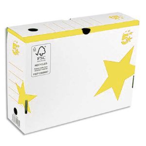 Image de 5* office 25 boîtes à archives en carton ondulé dos de 10 cm