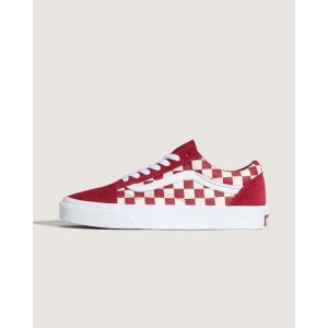 Vans Old Skool Checkerboard Red/White - Chaussures pour fille - rouge - EU 41 - Textile, Leather/Textile/Caoutchouc,Toile
