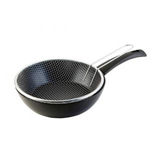 Image de WECOOK! Ecogreen Friteuse / Faitout avec Panier, 28cm Induction, Antiadhésive XYLAN Plus Écologique sans PFOA, Aluminium Pressé, Protecteur en Tissu, Vitrocéramique, Gaz, Lave-vaisselle