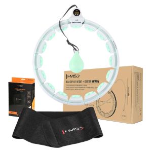 Ensemble hula hoop magnétique avec balle de gravité et support de taille femme HMS HHW06