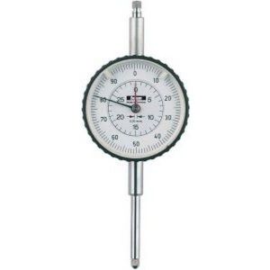 Forum Comparateur à grand &Oslash de boîtier, grande capacité de mesure, &Oslash extérieur : 58 mm, Lecture 0,01 mm, Plage de mesure 30 mm, 1 tour d'aiguille : 1,0 mm