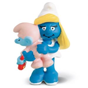 Schleich 20192 - Figurine Schtroumpfette avec bébé