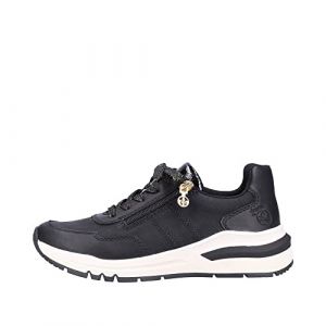 Rieker M6601, Basket Femme, Noir, 39 EU