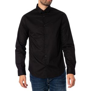 Armani Exchange Chemise signature Homme Noir