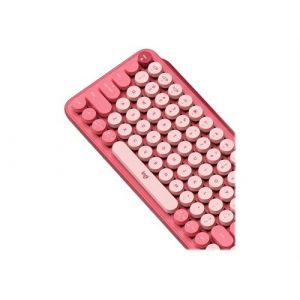 Image de Logitech POP Keys Clavier Mécanique Sans Fil avec Touches Emoji Personnalisables, Clavier Italien QWERTY - Heartbreaker