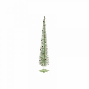 Sapin de Noël DKD Home Decor Rouge Vert Plastique 22 x 22 x 120 cm