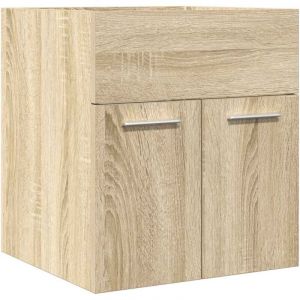 VidaXL Armoire lavabo de salle de bain chêne sonoma 41x38,5x46 cm