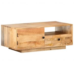 Image de VidaXL Table basse 90x50x35 cm Bois solide de manguier. Produit Neuf ! Garantie 0 ans !