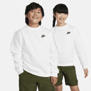 Nike FD3006-100 K NSW Club FLC Crew LS LBR Sweatshirt Unisex White/Black Taille M