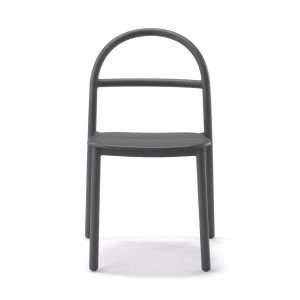 Chaise en aluminium - Gris fonc&eacute;