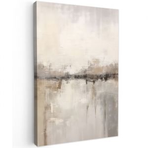 TABLEAU SUR TOILE Art moderne - Abstrait - Beige Tableau D&eacute;coration Murale 60x90 cm