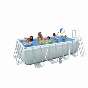 Image de Intex 28316 - Piscine tubulaire rectangulaire 400 x 200 x 100 cm