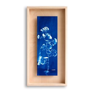 Image de Cadre Carpë cyanotype Gingko 40x20cm