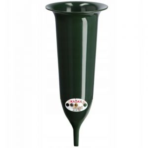 Vase flacon pour pierre tombale de cimetière 23 cm pierre tombale pour fleurs vert - Kadax