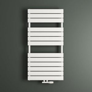 Mai&mai - Radiateur à Eau Chaude Mural Chauffage Central 120x60cm Sèche-Serviettes Blanc en Acier Inoxydable