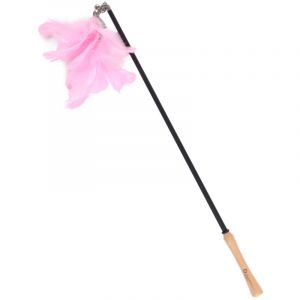 Flamingo Jouet pour Chat Canne &agrave; p&ecirc;che Nimmy - 61 &agrave; 186cm - avec Clochette et Plumes - Extensible avec Jouet Interchangeable - Pas de Choix Possible