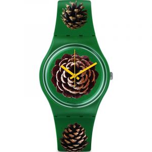 Swatch PINEZONE GG221 Montre Bracelet pour femmes Point Culminant de Design