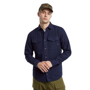 G-Star Raw Pour homme. Marine Slim Shirt navy