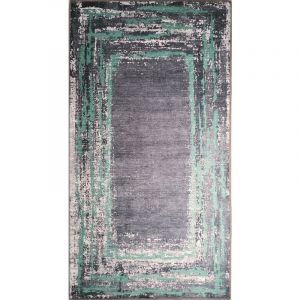 Tapis RING Noir/Vert, Dimension: 160x230
