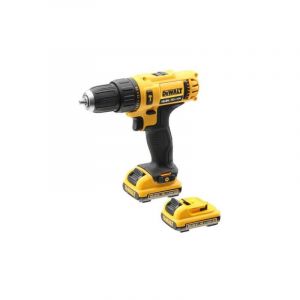 Dewalt Perceuse &agrave; percussion - DCD716D2 - 10,8 V (2x2Ah) Li-ion - 10 mm - Jaune