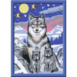 Image de Ravensburger Numero d'Art - Famille de loups