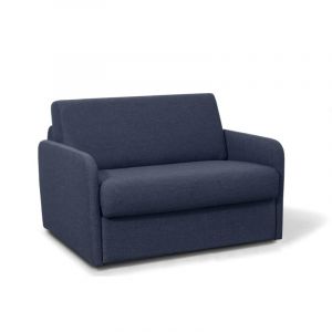 Fauteuil Convertible "Couchage" 132cm Bleu Fonc&eacute; Prix