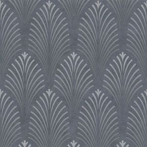Papier peint de luxe exclusif Profhome 374822 papier peint intissé texturé design brillant noir argent gris 5,33 m2 noir