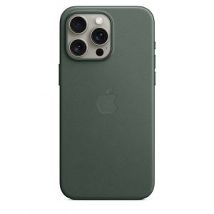 Apple Coque en tissage fin avec MagSafe pour iPhone 15 Pro Max - Chene vert