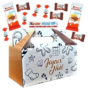 Ballotin Joyeux Noël garni de 100 chocolats KINDER