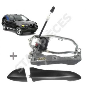 Mécanisme + poignée de porte pour BMW X5 E53 (2000-2006) avant droit (côté passager)