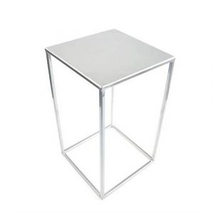 Support de pot de fleurs Loft 363 - 100cm, argent - DIXIE STORE, élégant support en métal pour décoration intérieure/extérieure
