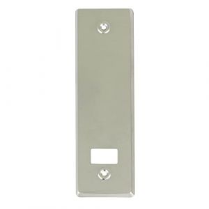 Amig - Enjoliveur ou couvercle en aluminium avec finition naturelle pour r&eacute;cup&eacute;rateur de volets | Dimensions : 22,2 x 6,5 cm | Distance entre les vis 17 cm | &Eacute;paisseur 0,5 mm