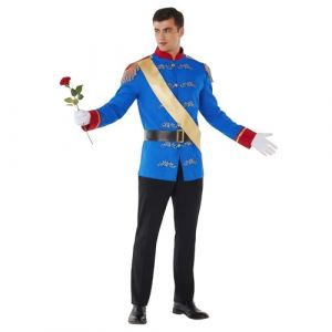 Morph Déguisement Prince Adulte Costume Charmant Homme Tenue Carnaval et Halloween M