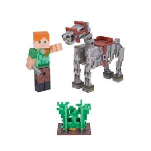 Image de Minecraft - 16601 - Figurines Articulées - Alex et Son Cheval Squelette ( Neuf )