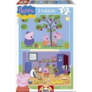 Image de Educa Puzzle Disney Peppa Le Cochon / Peppa Pig - 2 X 48 Pieces