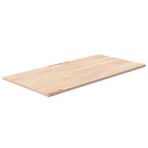 VidaXL Comptoir de salle de bain 80x40x1,5 cm Ch&ecirc;ne massif non trait&eacute;