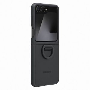 Samsung silicone avec anneau G Z Flip6/B7R Noir